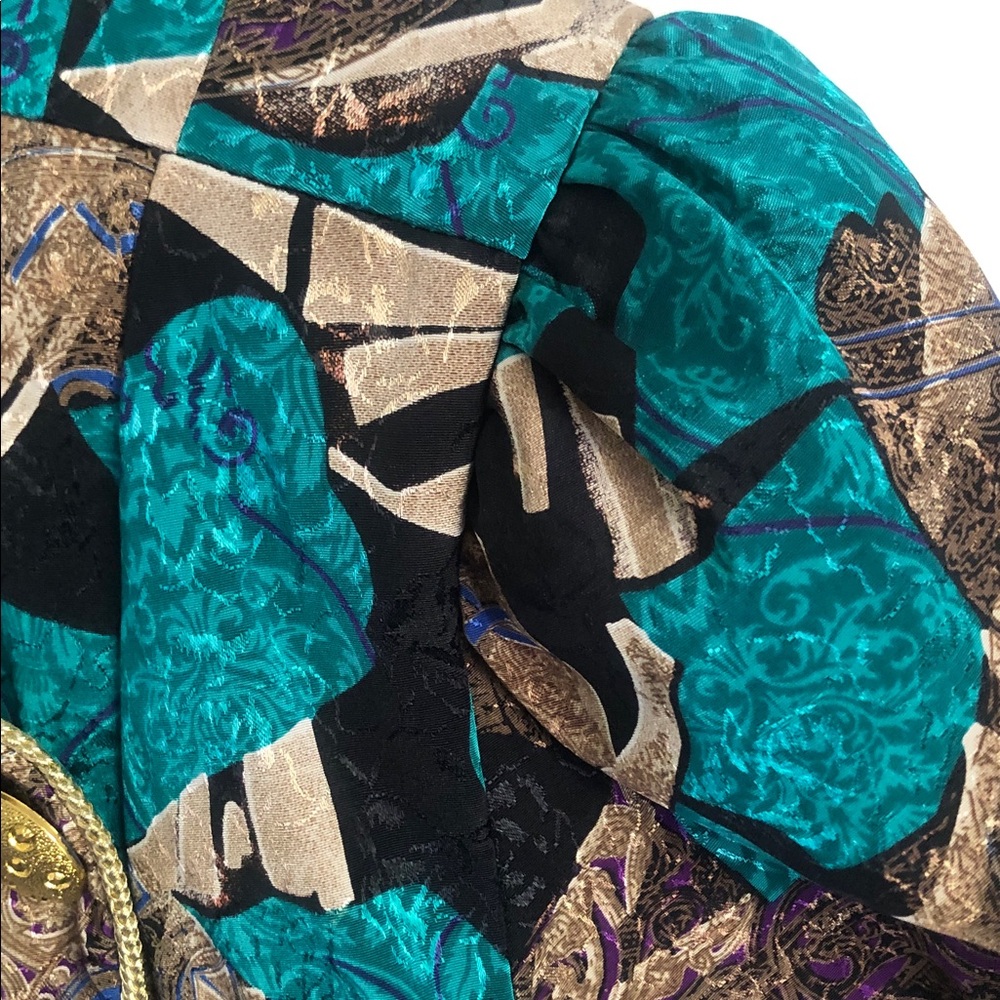 Women's Multicolor Patterned Jacket - Picture 5 of 12